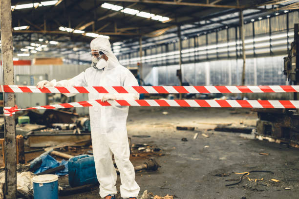 Professional Sewage Cleanup technician working in Demorest, GA